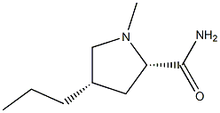 2-Pyrrolidinecarboxamide,1-methyl-4-propyl-,D-cis-(8CI) Structure