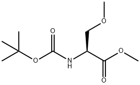 L-Serine, N-[(1,1-diMethylethoxy)carbonyl]-O-Methyl-, Methyl ester Struktur