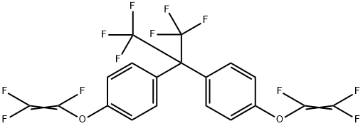 2,2-BIS(4-TRIFLUOROVINYLOXYPHENYL)-1,1,1,3,3,3-HEXAFLUOROPROPANE Structure