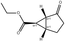2-オキソビシクロ[3.1.0]ヘキサン-6-カルボン酸エチル 化学構造式