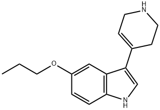 3-(1,2,5,6-tetrahydro-4-pyridyl)-5-n-propoxyindole Struktur