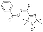 2,2,5,5-TETRAMETHYL-4-BENZOYLOXYIMINOCHLOROMETHYL-3-IMIDAZOLINE-1-OXYL 化学構造式