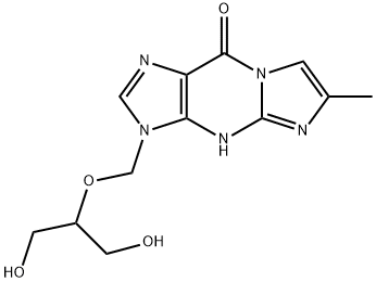 134287-58-4 3,9-dihydro-3-((1,3-dihydroxy-2-propoxy)methyl)-6-methyl-9-oxo-5H-imidazol(1,2-a)purine