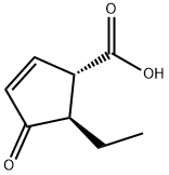 2-Cyclopentene-1-carboxylicacid,5-ethyl-4-oxo-,trans-(9CI) Structure