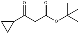 BETA-OXO-CYCLOPROPANEPROPANOIC ACID 1,1-DIMETHYLETHYL ESTER 化学構造式