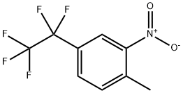 1-Methyl-2-nitro-4-(perfluoroethyl)benzene 化学構造式