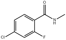 4-CHLORO-2-FLUORO-N-METHYLBENZAMIDE 结构式