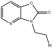 3-(2-Bromoethyl)oxazolo[4,5-b]pyridin-2(3H)-one Struktur