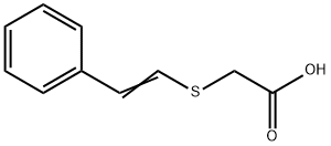 2-(STYRYLTHIO)ACETIC ACID Structure