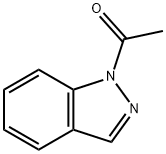 1-(1H-インダゾール-1-イル)エタノン 化学構造式