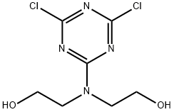 2,2'-[(4,6-dichloro-1,3,5-triazin-2-yl)imino]bisethanol 结构式