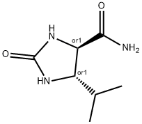 4-Imidazolidinecarboxamide,5-(1-methylethyl)-2-oxo-,trans-(9CI) Structure