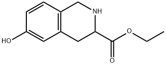 6-羟基-1,2,3,4-四氢异喹啉-3-羧酸乙酯, 134388-85-5, 结构式