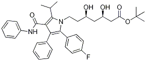 阿托伐他汀叔丁酯,134395-00-9,结构式