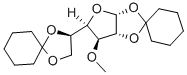 1,2:5,6-DI-O-CYCLOHEXYLIDENE-3-O-METHYL-ALPHA-D-GLUCOFURANOSE Struktur