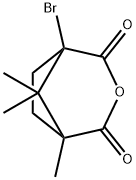 1-ブロモ-5,8,8-トリメチル-3-オキサビシクロ[3.2.1]オクタン-2,4-ジオン 化学構造式