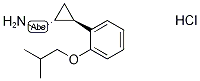 CyclopropaneMethanaMine, 2-[2-(2-Methylpropoxy)phenyl]-, hydrochloride (1:1), (1R,2R)-rel- 化学構造式