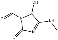 1H-Imidazole-1-carboxaldehyde, 2,5-dihydro-5-hydroxy-4-(methylamino)-2-oxo- (9CI) 化学構造式