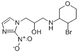 (((4-bromotetrahydro-2H-pyran-3-yl)amino)methyl)-2-nitro-1H-imidazole-1-ethanol,134419-55-9,结构式