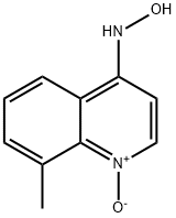 4-(ヒドロキシアミノ)-8-メチルキノリン1-オキシド 化学構造式