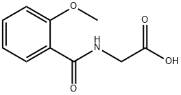 (2-甲氧基苯甲酰基氨基)-乙酸, 13443-58-8, 结构式