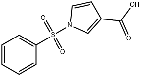 1H-PYRROLE-3-CARBOXYLIC ACID, 1-(PHENYLSULFONYL)- Structure