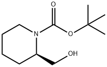 (R)-1-N-BOC-2-ヒドロキシメチルピペリジン 化学構造式