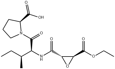 N-(3-ethoxycarbonyloxirane-2-carbonyl)-isoleucyl-proline Struktur