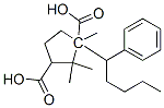 1,2,2-トリメチル-1,3-シクロペンタンジカルボン酸水素1-(1-フェニルペンチル) 化学構造式
