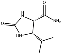 4-Imidazolidinecarboxamide,5-(1-methylethyl)-2-oxo-,(4S-cis)-(9CI) Structure