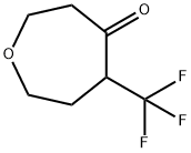 (+/-)-5-(Trifluoromethyl)oxepan-4-one Structure