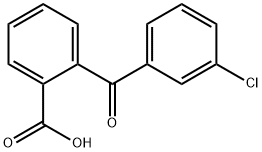 2-(3-氯苯甲酰)苯甲酸, 13450-37-8, 结构式