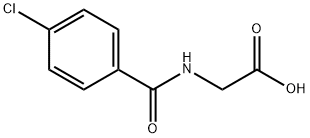 2-[(4-クロロベンゾイル)アミノ]酢酸 化学構造式