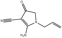 1H-Pyrrole-3-carbonitrile,  2-amino-4,5-dihydro-4-oxo-1-(2-propenyl)-  (9CI),134518-34-6,结构式