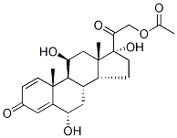 6α-Hydroxy Prednisolone Acetate Struktur