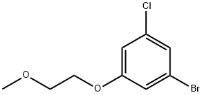 1-ブロモ-3-クロロ-5-(2-メトキシエトキシ)ベンゼン 化学構造式