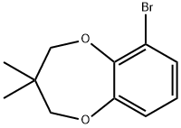 6-bromo-3,3-dimethyl-3,4-dihydro-2H-benzo[b][1,4]dioxepine, 1345471-22-8, 结构式