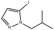 5-碘-1-(2-甲基丙基)-1H-吡唑, 1345471-53-5, 结构式