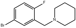 4-溴-1-氟-2-(哌啶基甲基)苯,1345471-85-3,结构式
