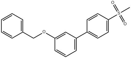3-(Benzyloxy)-4'-methanesulfonylbiphenyl Structure