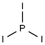三碘化磷,13455-01-1,结构式