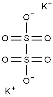 连二硫酸钾,13455-20-4,结构式