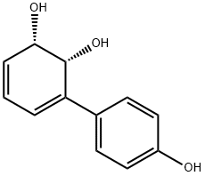 3,5-Cyclohexadiene-1,2-diol, 3-(4-hydroxyphenyl)-, (1S-cis)- (9CI) 化学構造式