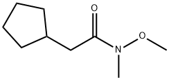 2-环戊基-N-甲氧基-N-甲基乙酰胺,134560-38-6,结构式