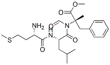 formylmethionyl-leucyl-alpha-methyl(phenylalanine) methyl ester Struktur