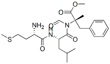 formylmethionyl-leucyl-alpha-methyl(phenylalanine) methyl ester Structure