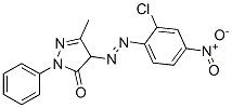 4-[(2-chloro-4-nitrophenyl)azo]-3-methyl-1-phenyl-2-pyrazolin-5-one 结构式