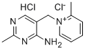 1-((4-AMMONIO-2-METHYL-5-PYRIMIDINYL)METHYL)-2-METHYLPYRIDINIUM DICHLORIDE 化学構造式