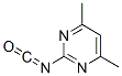 Pyrimidine, 2-isocyanato-4,6-dimethyl- (9CI) Struktur