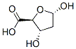 beta-D-erythro-Pentofuranuronic acid, 2-deoxy- (9CI) 化学構造式